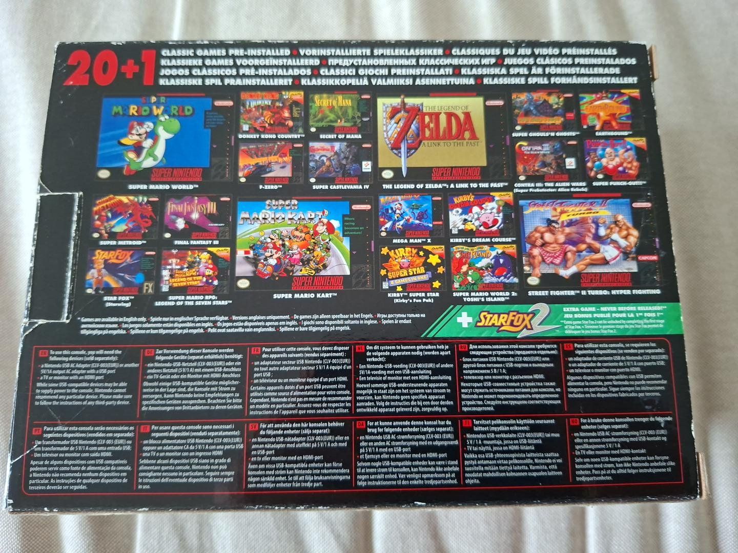 Nintendo Console: Nintendo SNES Classic Mini + 2 Controllers + 21 Games + Box – Usato da Niederrohrdorf venduto da sil_lp26 1