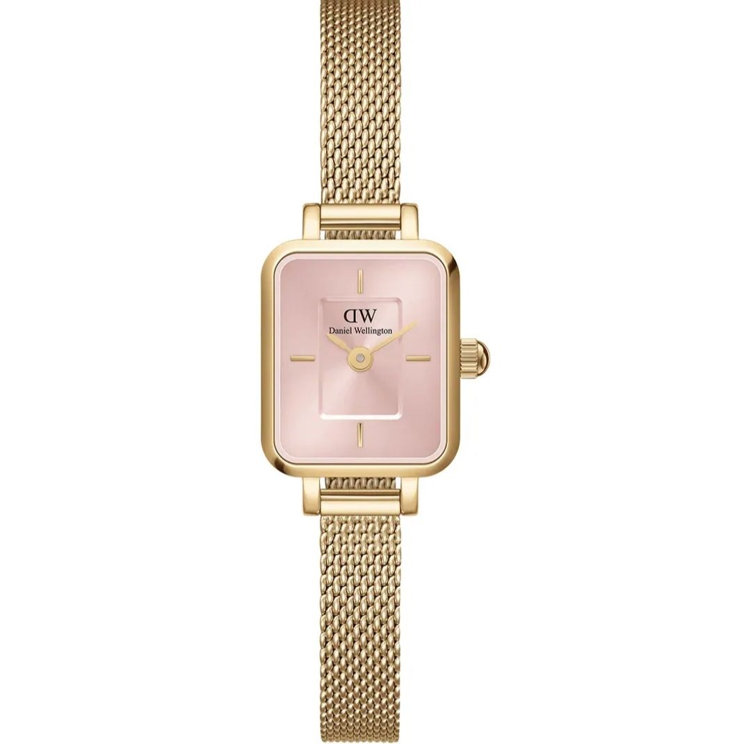 Daniel Wellington Uhren: Daniel Wellington Quadro Mini Gold/Pink – Gebraucht aus Bazenheid von Mermaid07 2