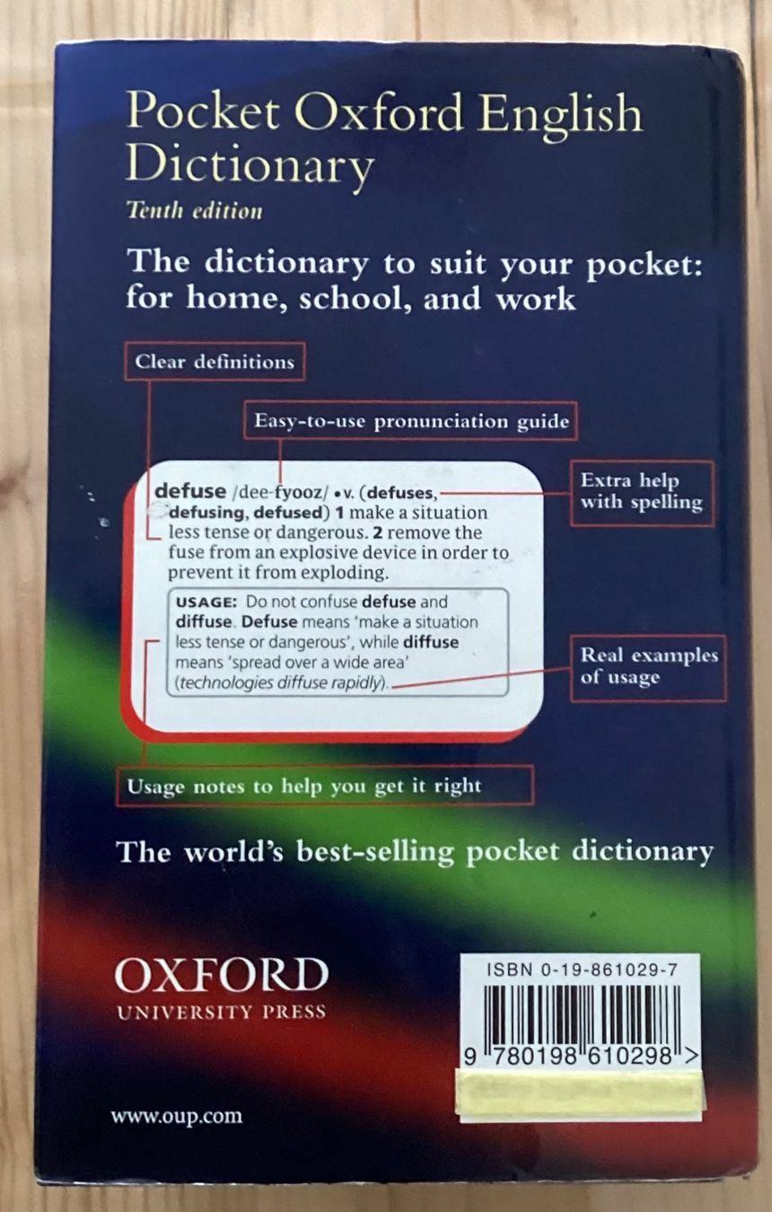 Libri: Dizionario Oxford  Inglese/inglese – Usato da Murten venduto da Moisa 1