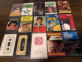 Kassetten Konvolut 15 Stueck Musik latino gebraucht