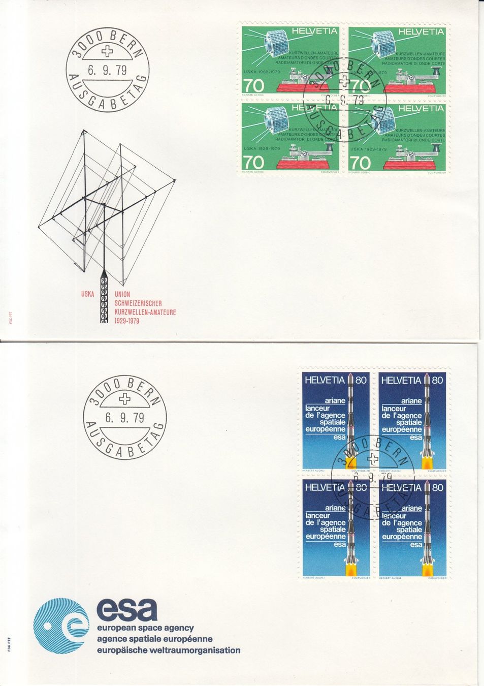 Alle Briefmarken: SBK 632 - 635 im 4er-Block FDC – Gebraucht aus Bürglen TG von StampGraf 2