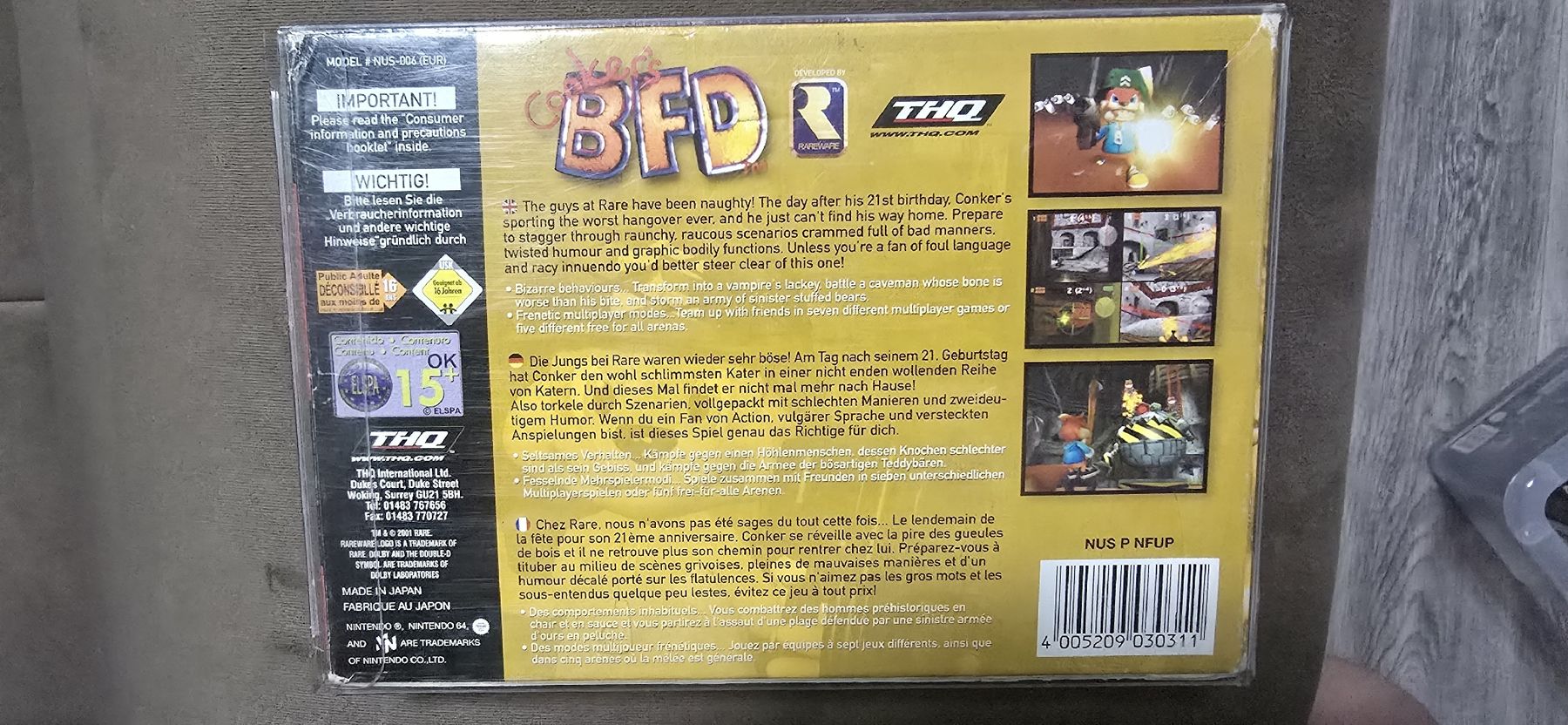 Nintendo Jeux: Conker's Bad Fur Day N64 – D'occasion à Le Noirmont par desoto55 6