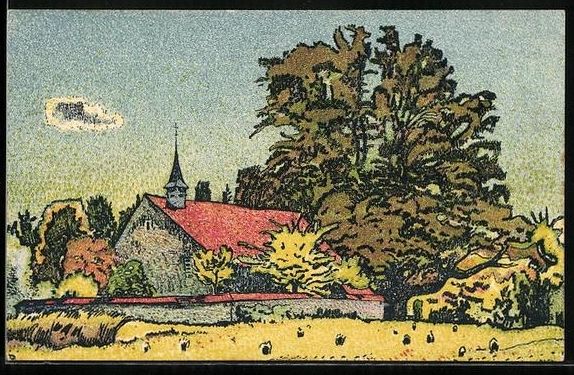 Ansichtskarten: AK Bremgarten /AG, Blick zur Kirche – Gebraucht aus Berlin von bartko-reher