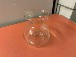 Blumenvase und Kerzenhalter Von  Glasi Hergiswil,sehr Schön 