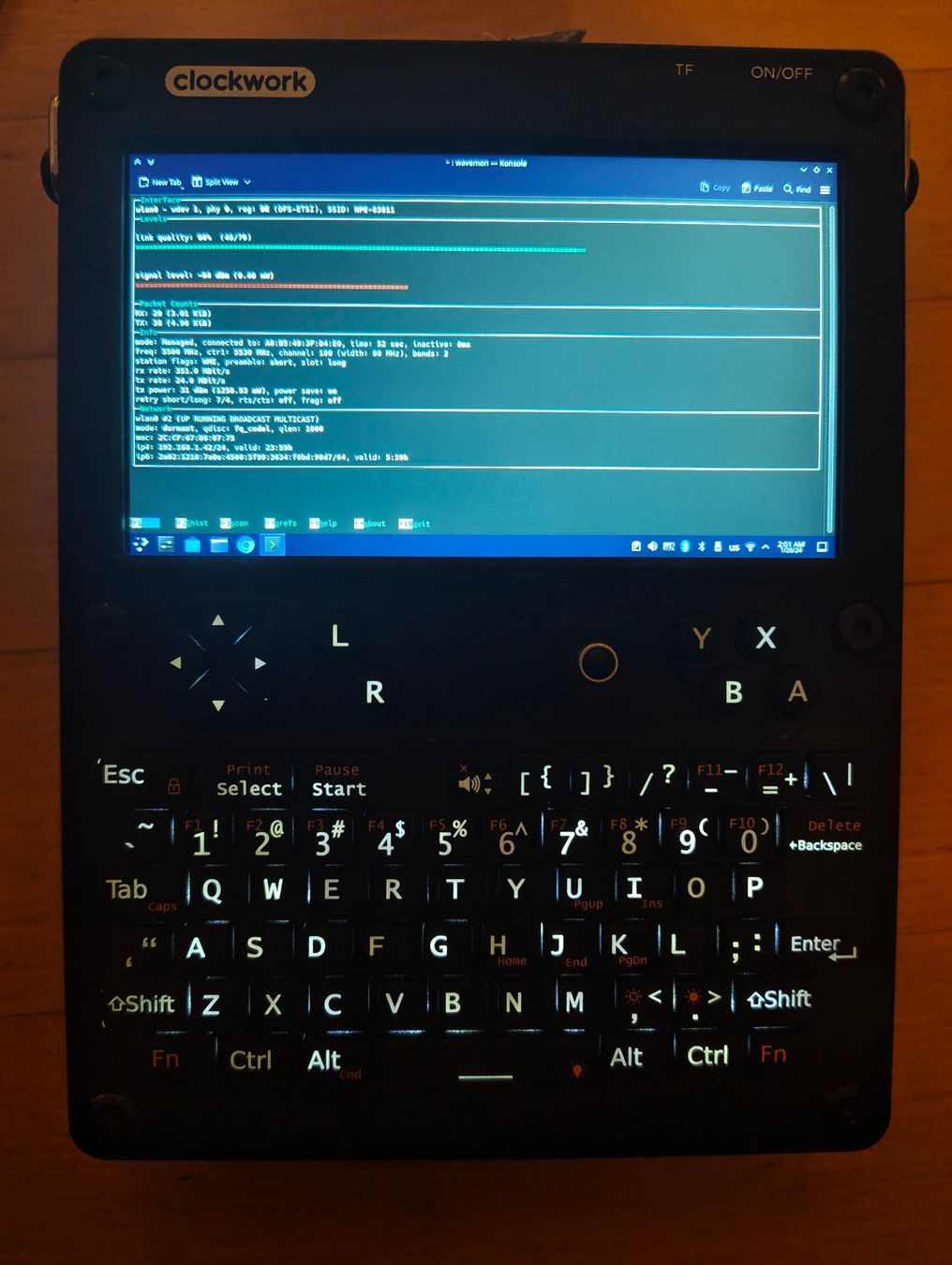 PDAs: ClockworkPi uConsole CM4 4GB modification batterie LiPo 10Ah – Gebraucht aus Pully von flo_pn9d