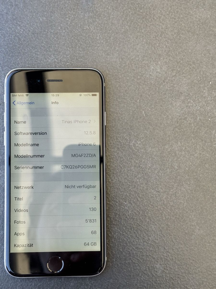Apple Telefoni cellulari / Smartphones: 2x Apple iPhone 6, 64 GB, Space Grau 100% Akku – Usato da Kloten venduto da RonjaTonga 3
