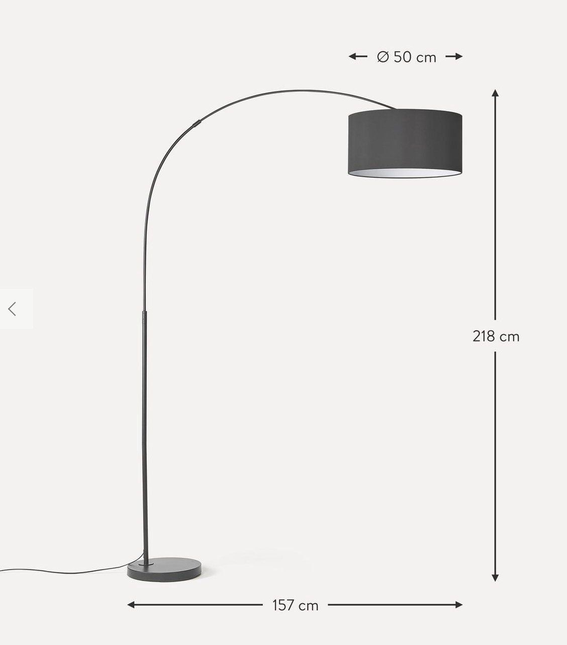 Westwing Lampade: Grosse Bogenlampe von Westwing – Usato da Unterägeri venduto da hopevad 4