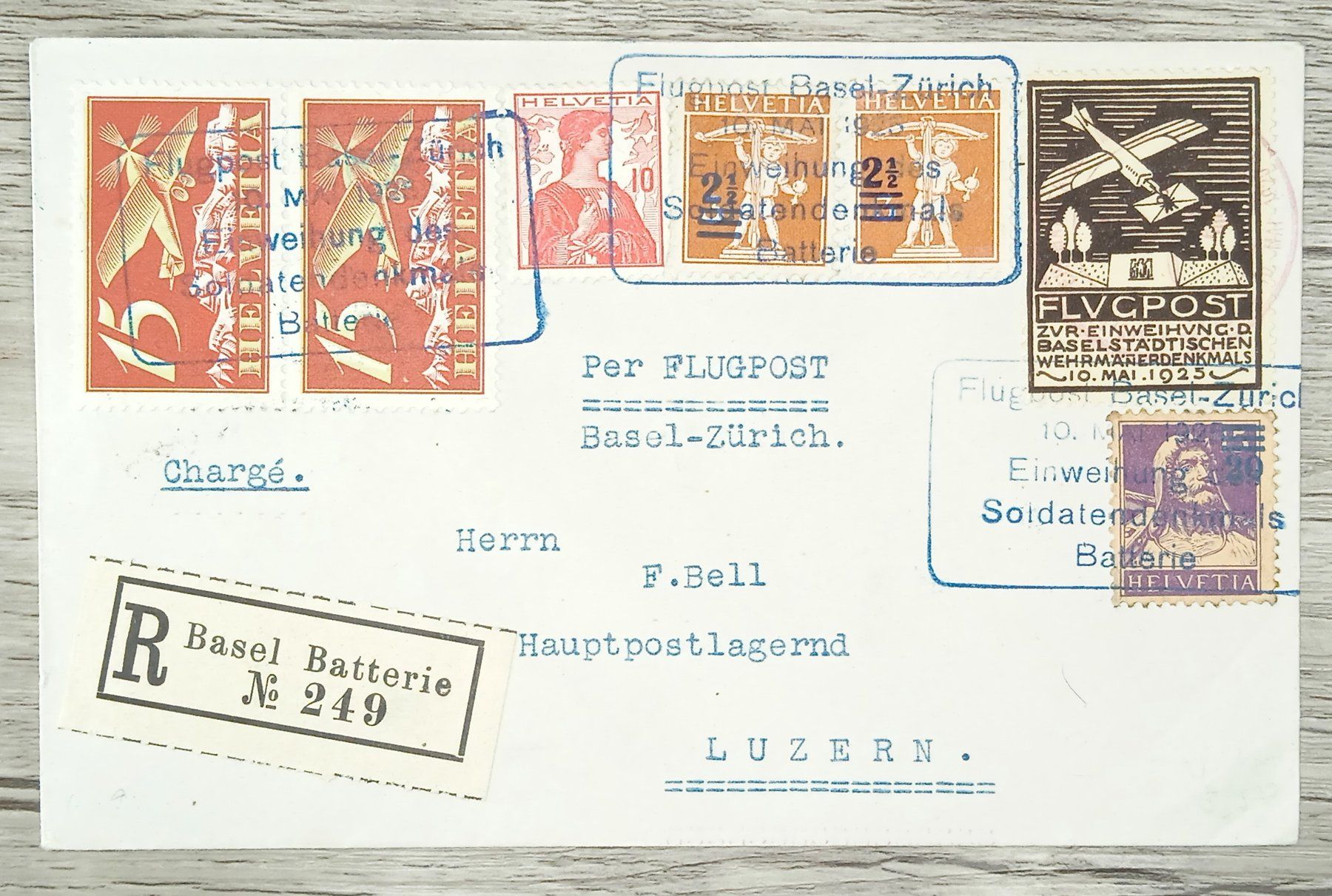 Tutti i francobolli: TR13 Enveloppe + Timbre Suisse 1939 – Usato da Cousset venduto da Patrick_Collections