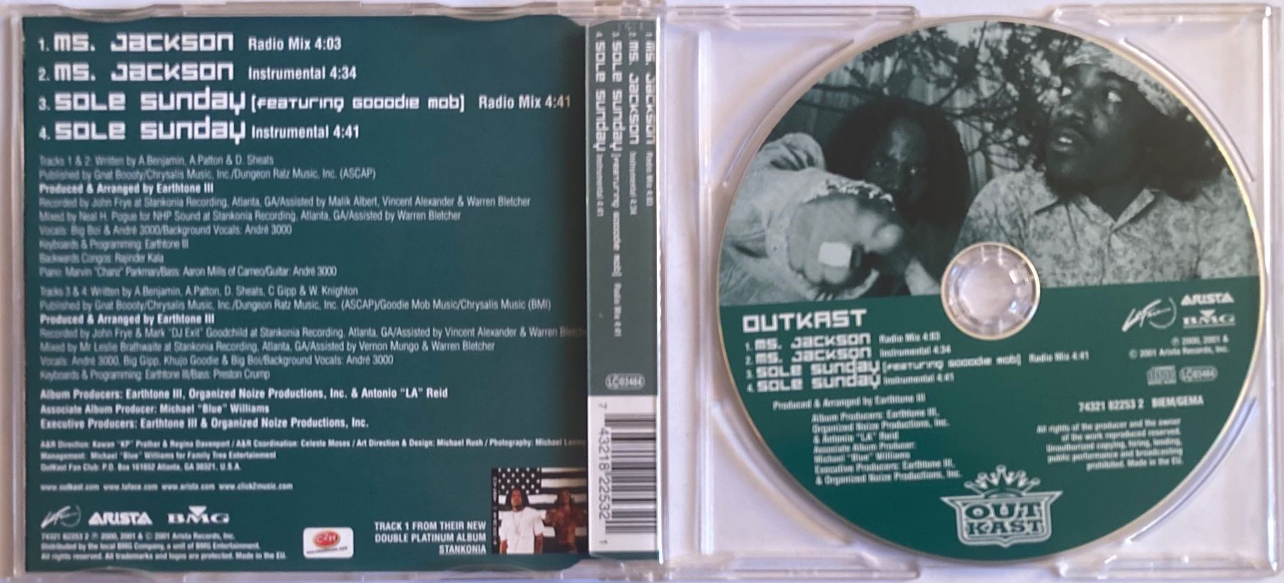 CD: OUTKAST - MS. JACKSON – Usato da Poliez-Pittet venduto da Newtown-Records 1