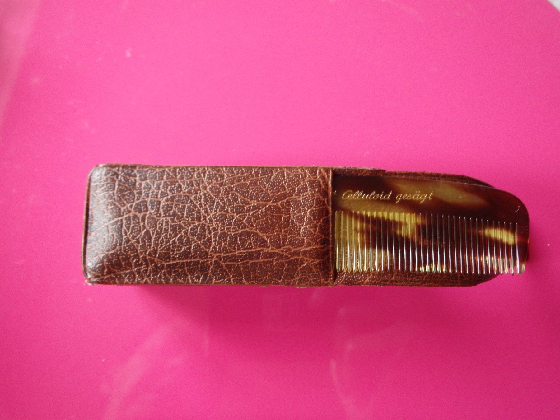 Sonstige Kleidung & Accessoires: Kleiderbürste und Kamm Set Echt Celluloid mit Etui – Neu (gemäss Beschreibung) aus Schöfflisdorf von pullux 7
