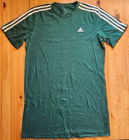 T-Shirt adidas extralang grün Gr. M Kleid retro/vintage Look