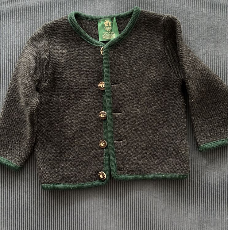 Kaiseralm Trachtenjacke Alisa Grün - Tailliert Mit Stehkragen Gr. 68