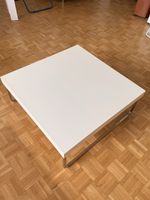 Interio LARGO II – Lot de 2 tables basses blanc & chrome