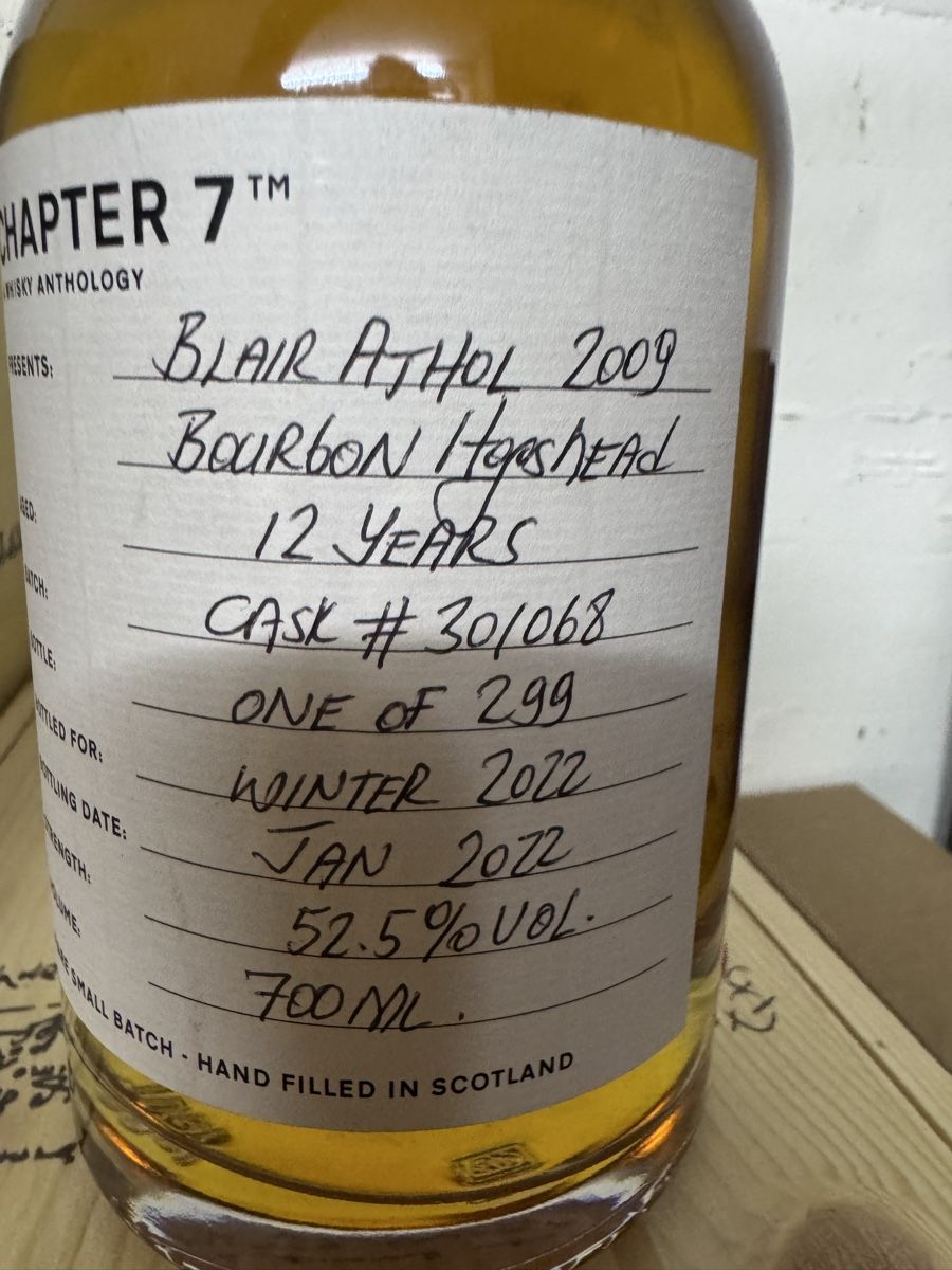 Spiritueux: Chapter 7 Blair Athol 2009 Bourbon Hogshead 700ml – Neuf avec emballage d'origine à Hergiswil NW par wert721 3