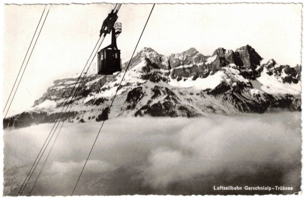 Cartoline postali: Engelberg - Luftseilbahn Gerschnialp--Trübsee – Usato da Binningen venduto da Mountainrider