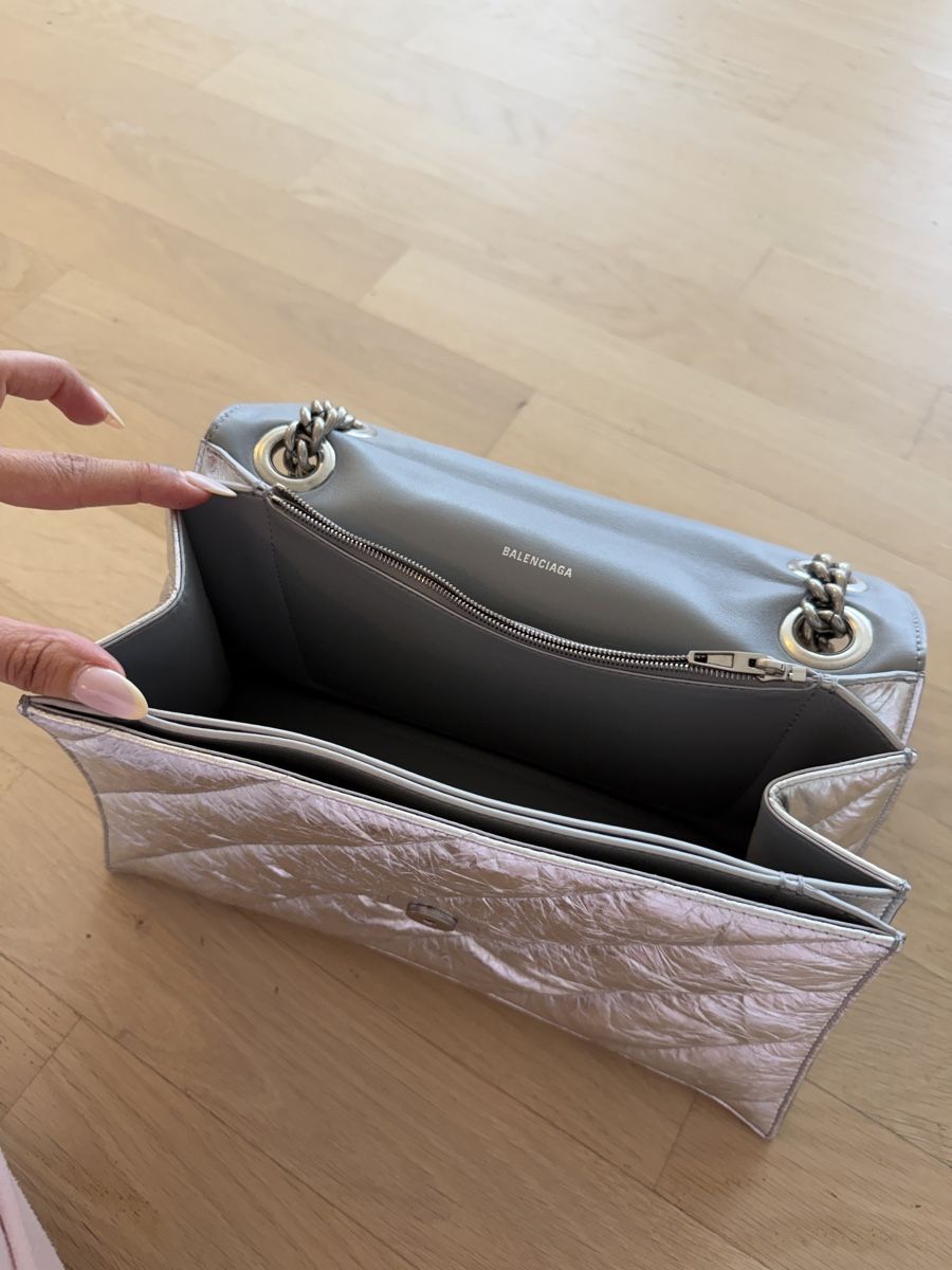 Balenciaga Borse da donna: Balenciaga Hourglass Chain Bag Metallic Silver – Nuovo (secondo la descrizione) da Effretikon venduto da MaisonNade 6