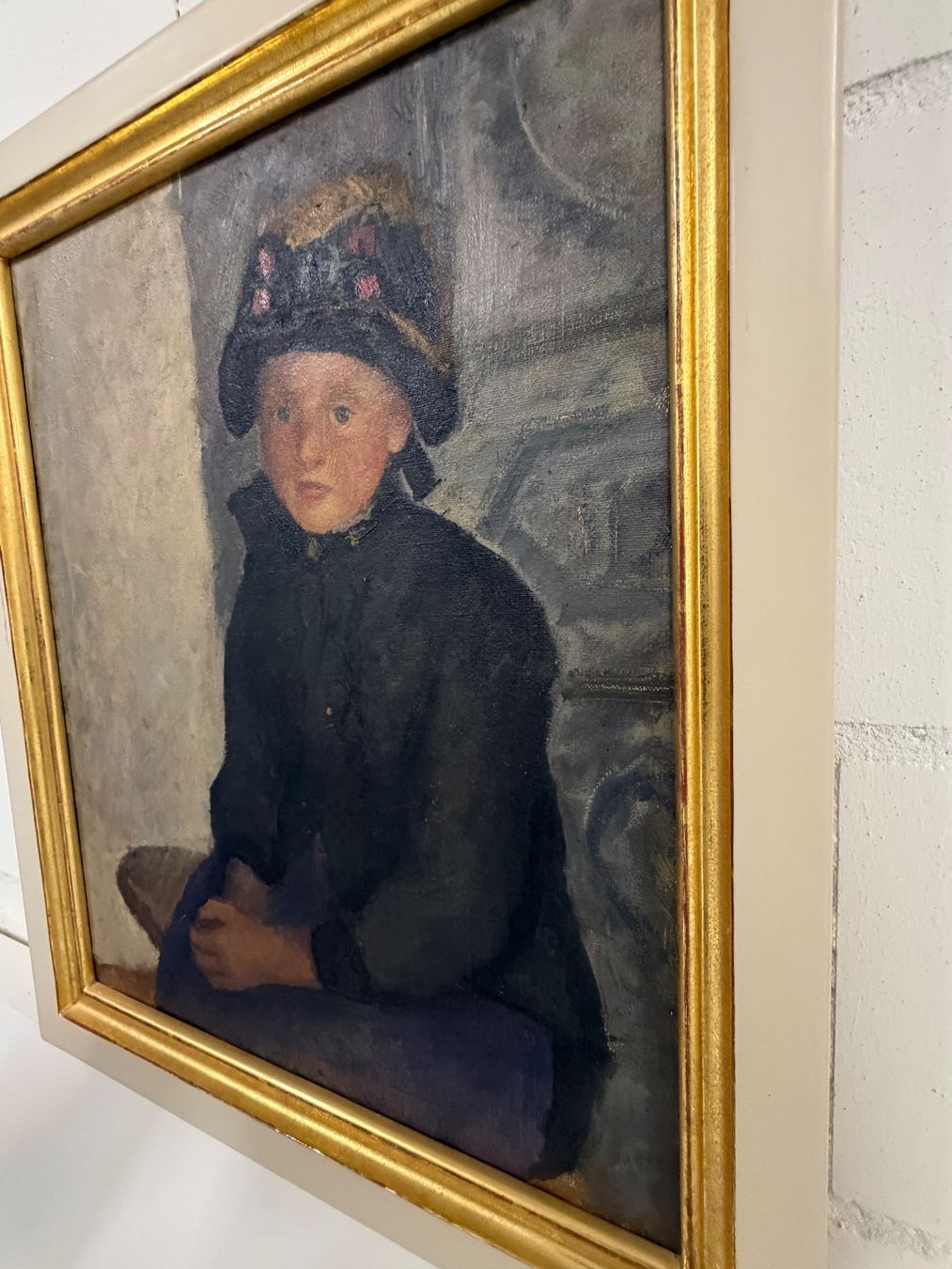 Gemälde: Gemälde "Mädchen mit Hut" Öl auf Leinwand – Gebraucht aus Basel von PAUL_ART 6