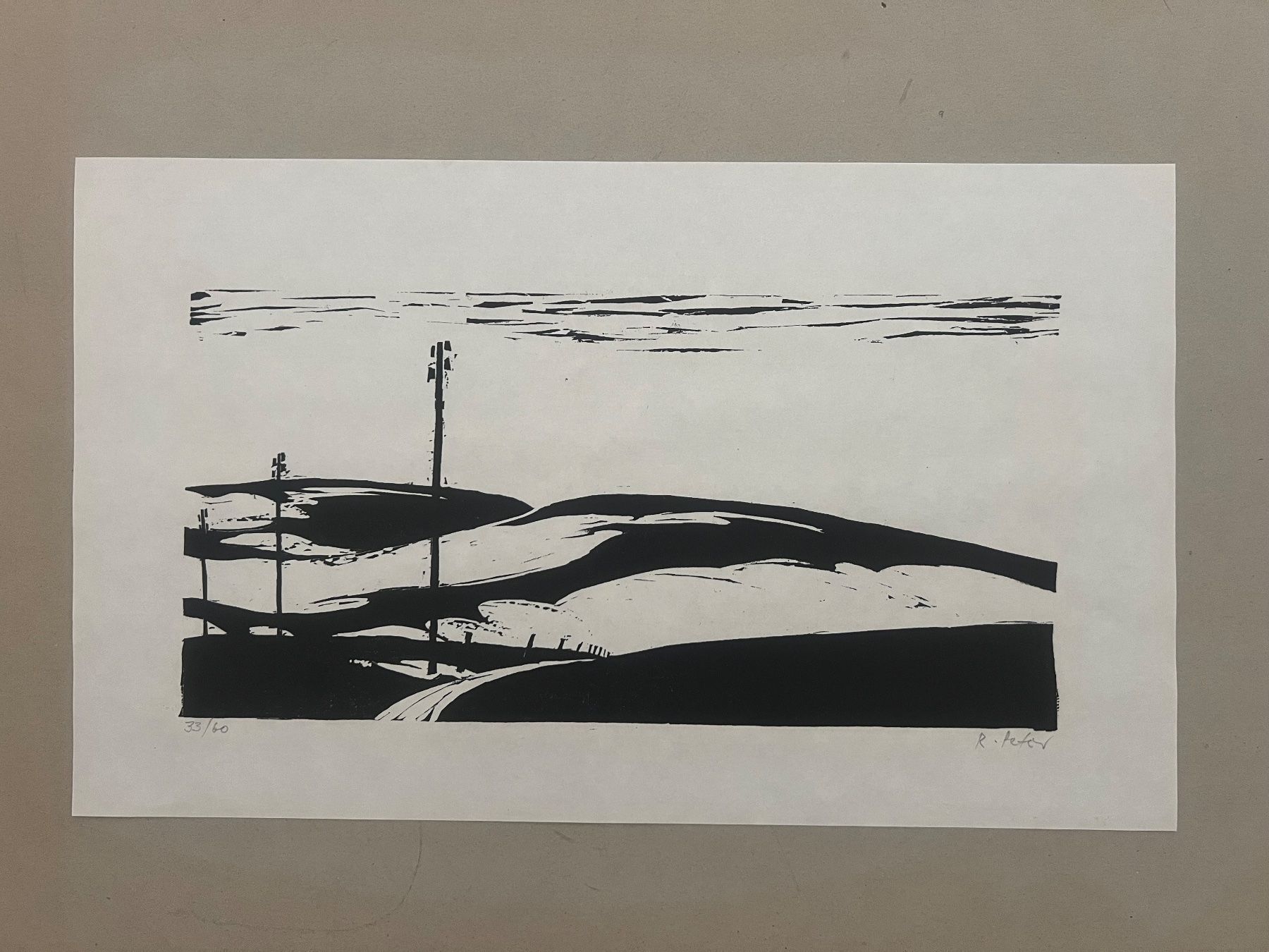 Grafica & Litografie: Ruedi Peter, handsigniert, nummeriert – Usato da Rain venduto da Pic-Ass 1