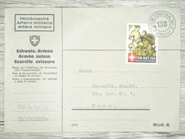 TR78 Enveloppe + Timbre Suisse 1939/40 Feldpost