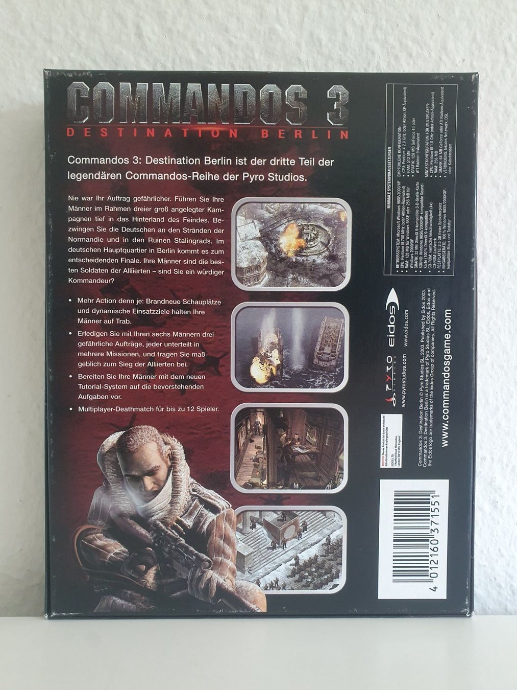 Jeux: PC Game Commandos 3: Destination Berlin (2003) Big Box – D'occasion à Greifensee par perfectioN88 2