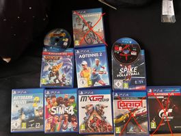 Riesige Sammlung von PS4-Spielen!AO Tennis2,Sims 4