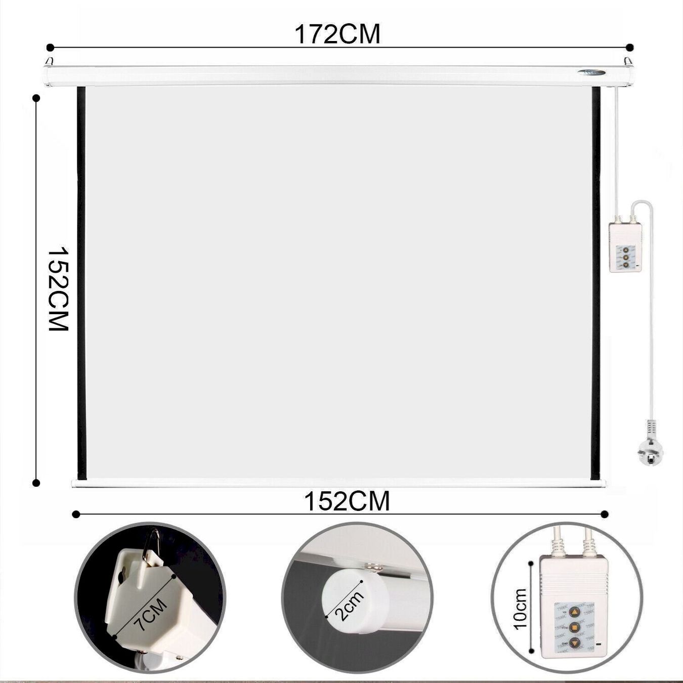 Schermi: CCLIFE DBELM004 Beamer Leinwand – Nuovo e nell'imballaggio originale da Bottighofen venduto da zaap 1