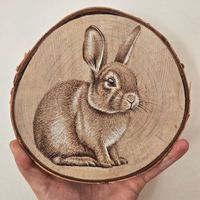 Brandmalerei Kaninchen