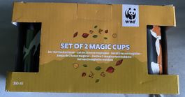 Set 2 Magic Cups WWF NEU