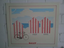 BALLY Kunstdruck Sommer Edition, TOP Zustand, RARITÄT!