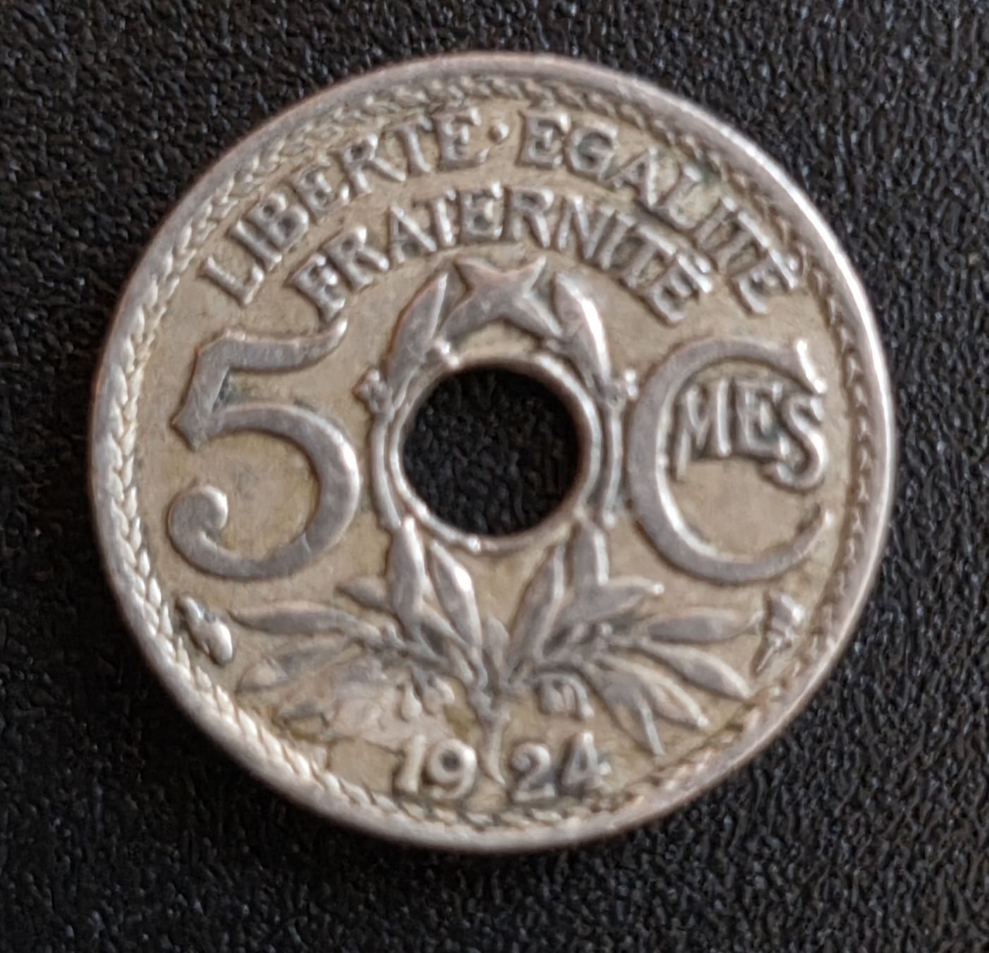 Tutti le monete: 5 centimes 1924 France – Usato da Genève venduto da bbastos