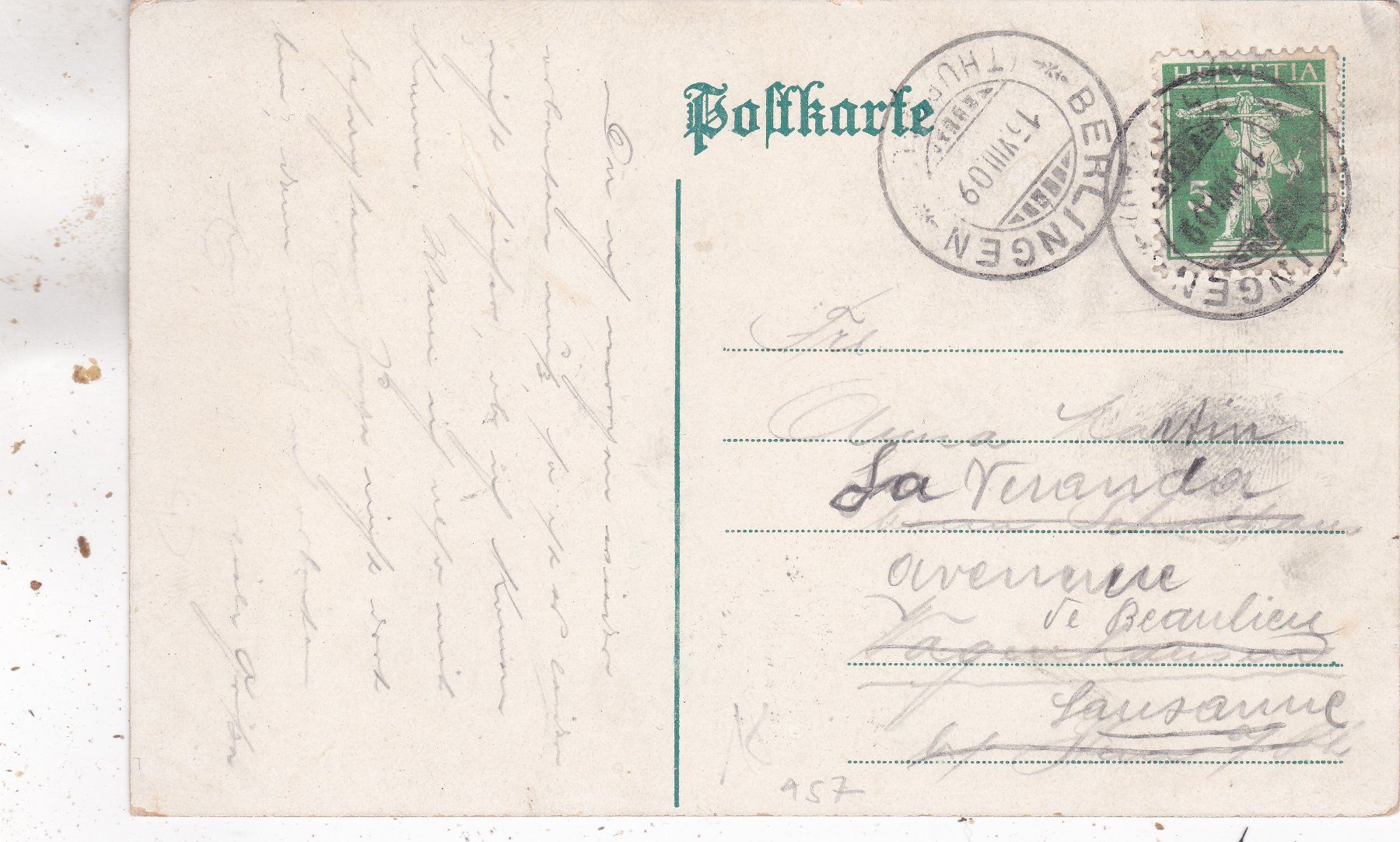 Cartoline postali: Schloss Salenstein Thurgau 1909 – Usato da Herisau venduto da Lisegrat2008 1
