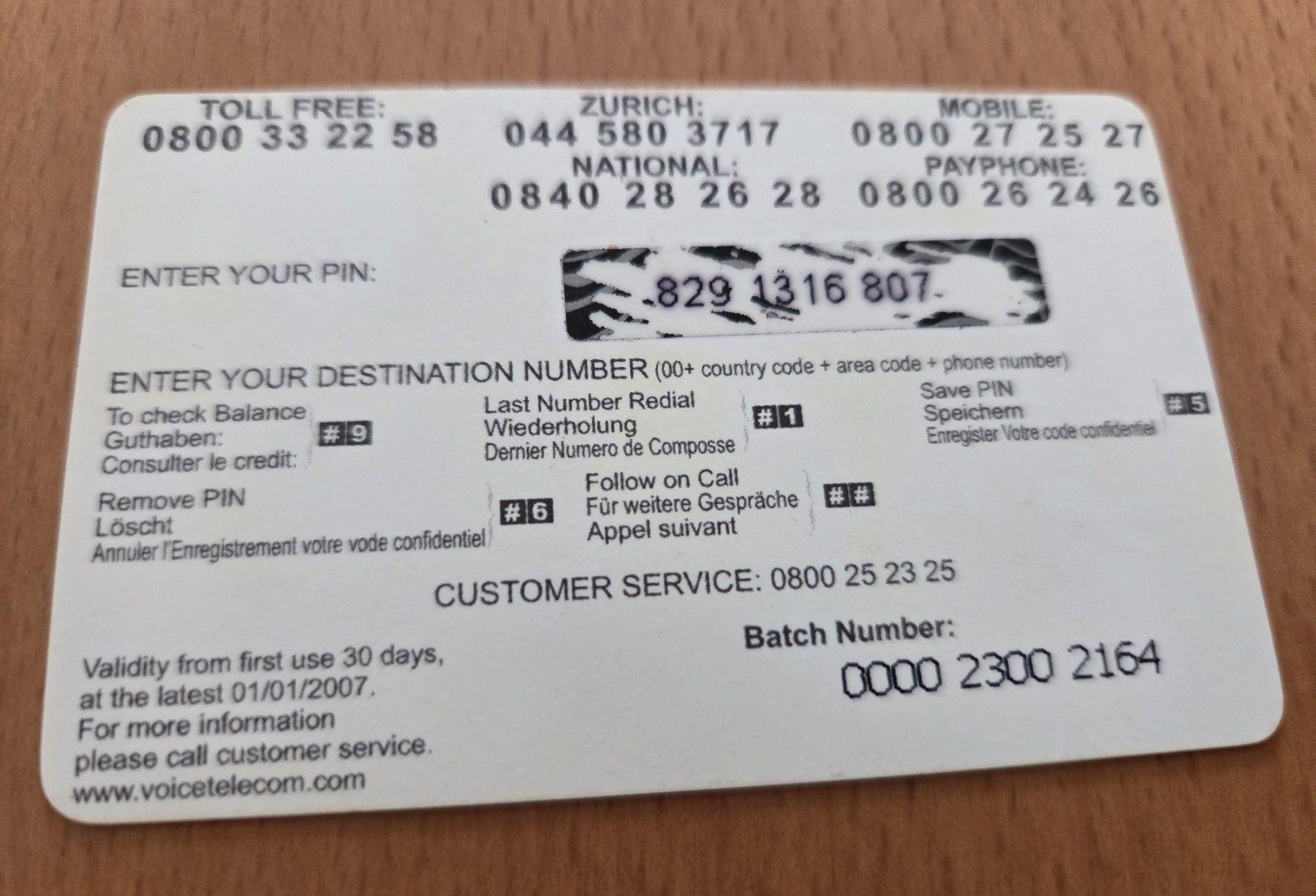 Schede telefoniche: PREPAID - SCHWEIZ – Usato da Brüttisellen venduto da Nighttrain 1