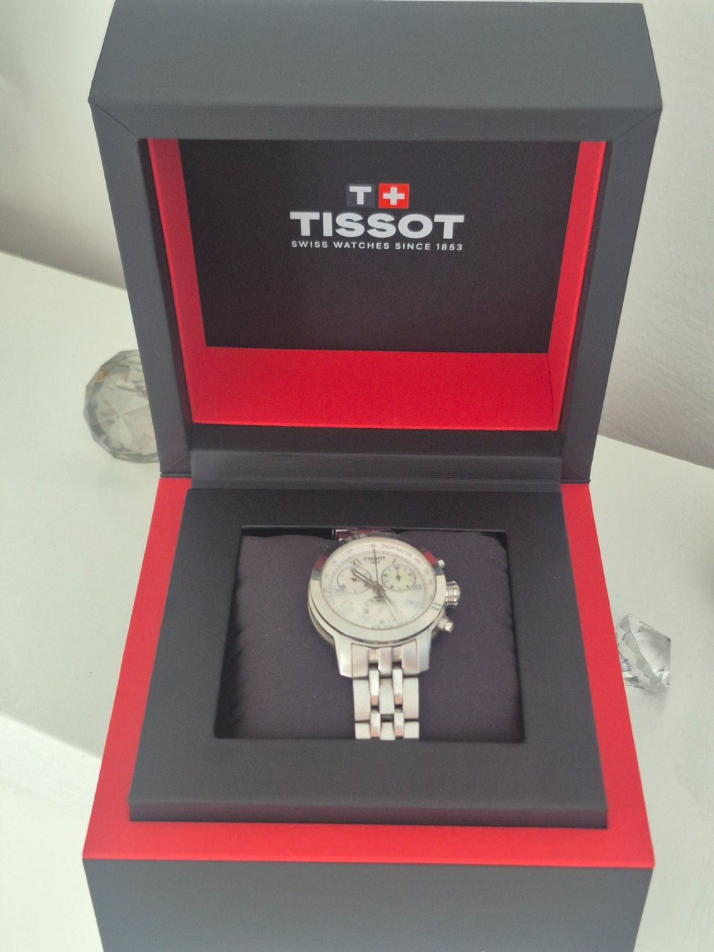 Tissot Montres: Tissot PRC 200 Lady Chronograph Perlmutt & Box – D'occasion à Fislisbach par jan_bs22