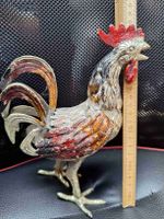 Coq décoratif vintage, style rustique, pour jardin ou maison
