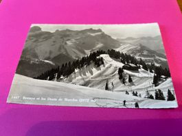 Bretaye/Dents de Moreles, Vintage Postkarte, Winter ca. 1957