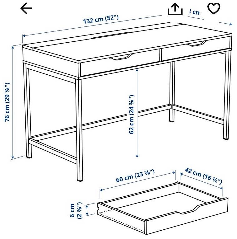 Scrivanie: Bureau Alex IKEA  – Usato da Genève venduto da fil_vt7f 1