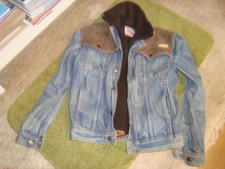 vintage 1980 year UFO Jeans Jacke FlyerCorps m.Zip,s.2 Italy