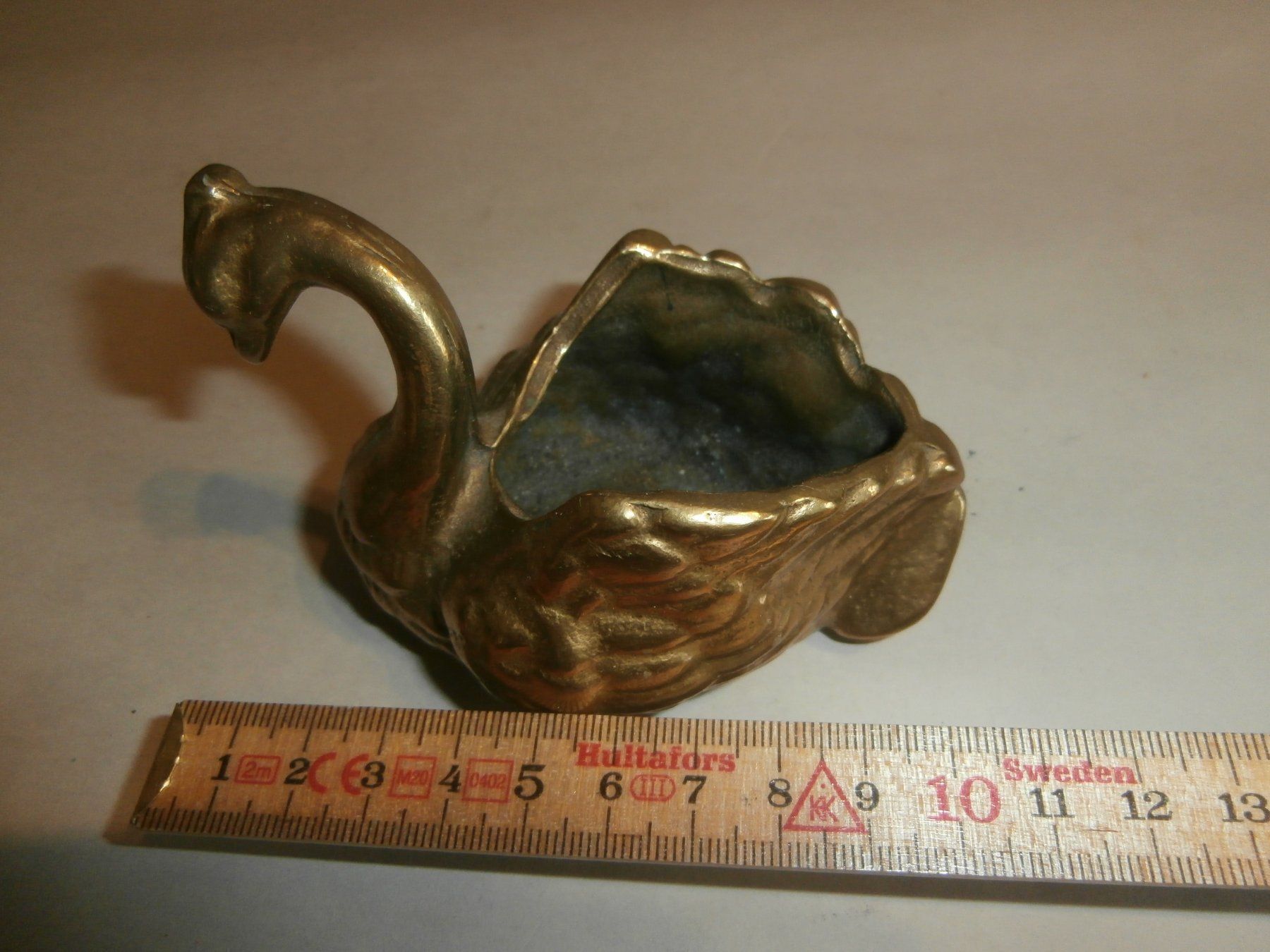 Statuette: kleines Schwan Schälchen aus Bronze – Usato da Rüschegg-Heubach venduto da Ofen111
