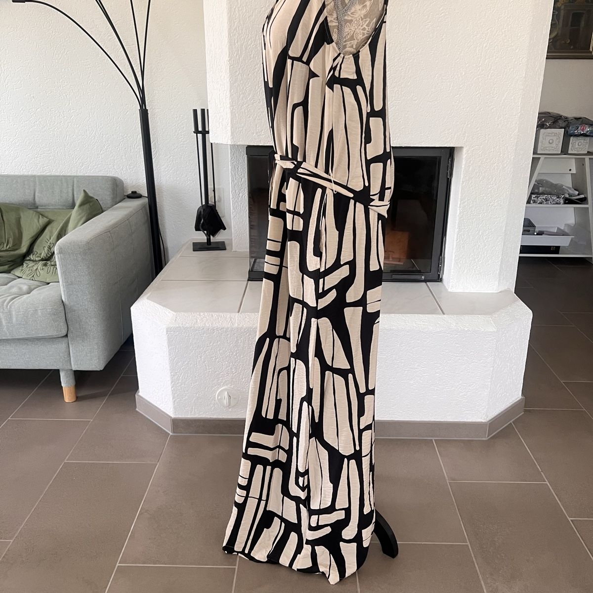 Tute: Jumpsuite gemustert beige-schwarz Gr. 38 neu – Nuovo e nell'imballaggio originale da Seon venduto da Sunny-Schmuck78 1