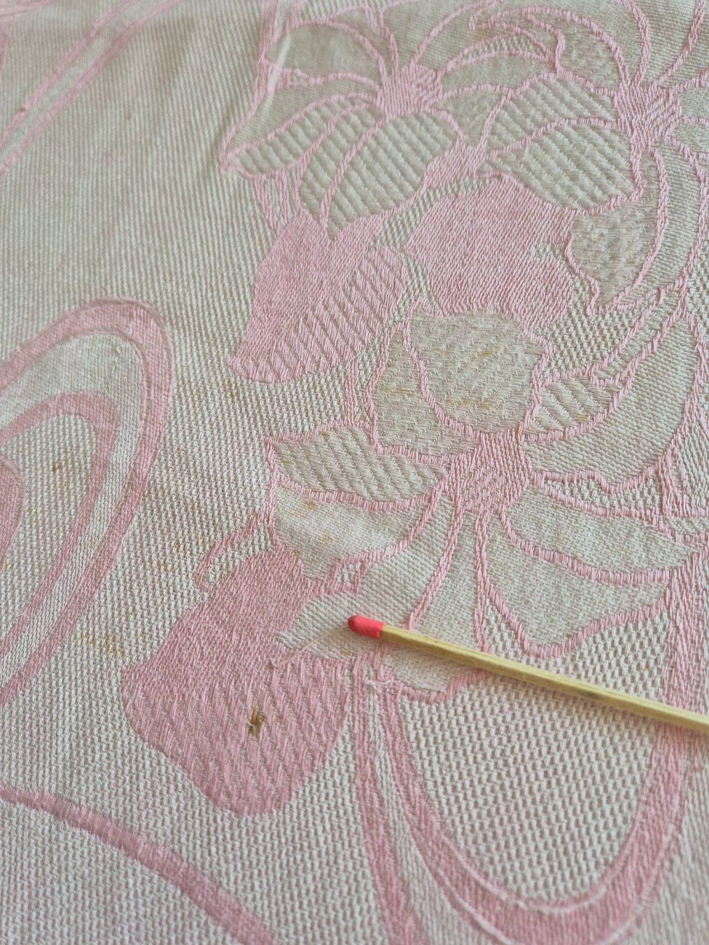 Autre linge de table: Antike Tischdecke rosa mit 4 Servietten – Neuf (Voir description) à Bern par aronari 6