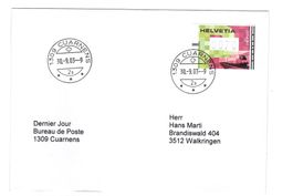 Letztagsbrief:  Poststelle 1309 CUARNENS