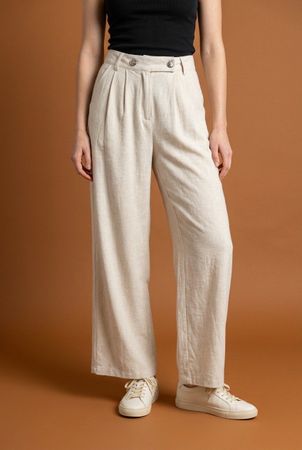 *SALE* Leinen Sommerhose beige