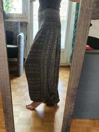 Luftige Pumphose Sarouelhose Aladinhose Haremshose
