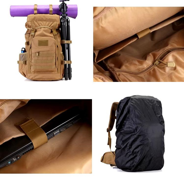 Sac à dos tactique Molle 25L/50L, sacs d'extérieur pour randonnée, camping, trekking, chasse, pêche, sacs de sport – acheter les meilleurs produits dans la boutique en ligne