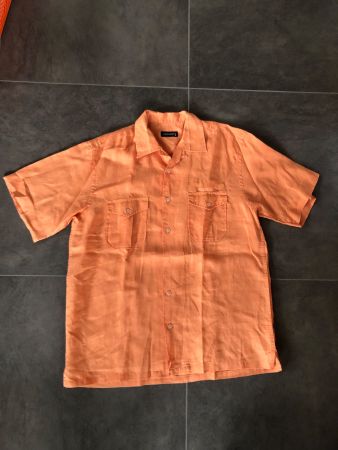 Claudio Campione Hemd, orange, Größe M
