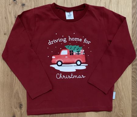Babauba Langarmshirt Weihnachten, Gr. 122, NEU