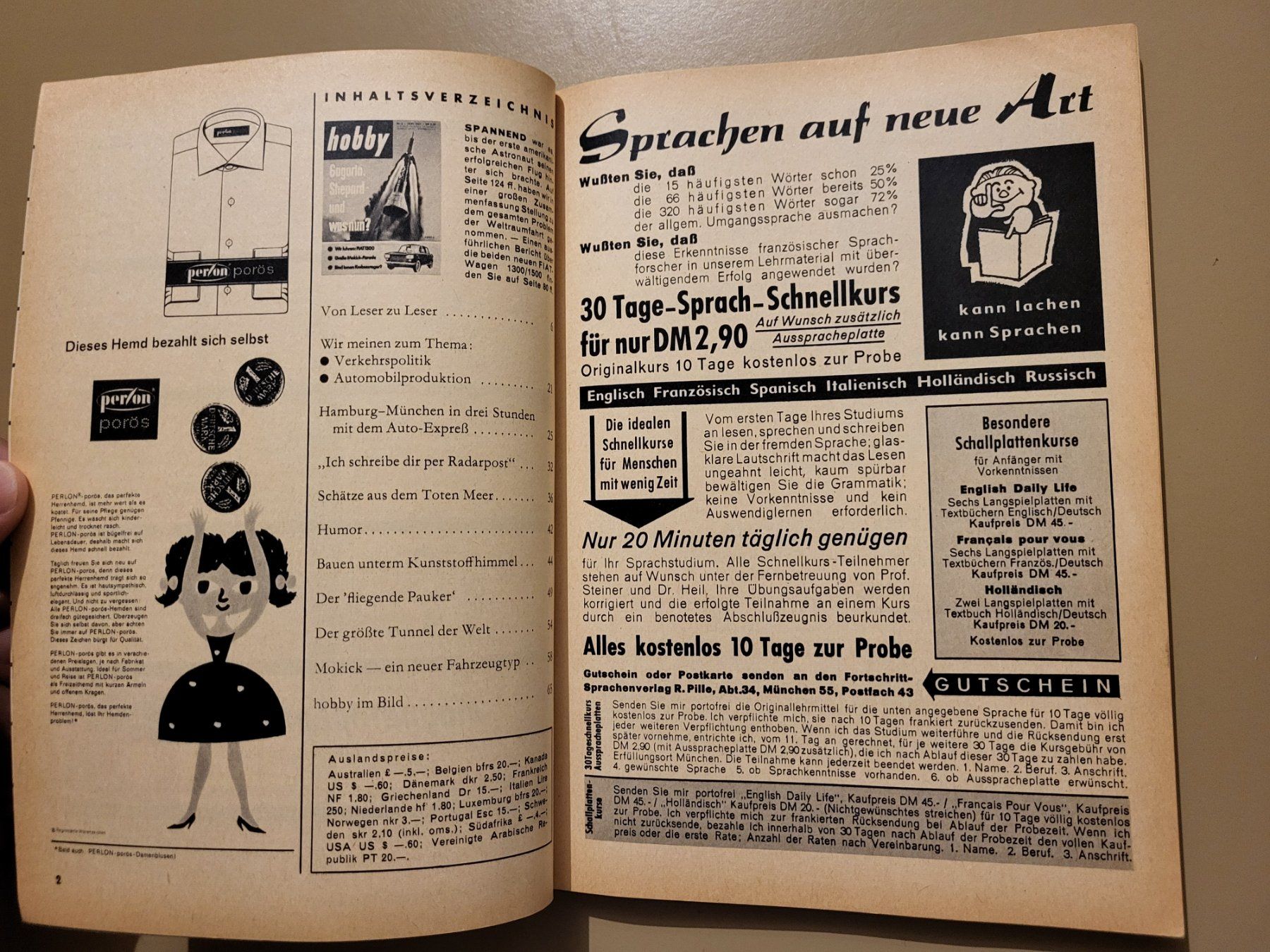 Riviste & Magazine: Zeitschrift "hobby"" vom Juni 1961 – Usato da Wilen b. Wollerau venduto da 4banger 1