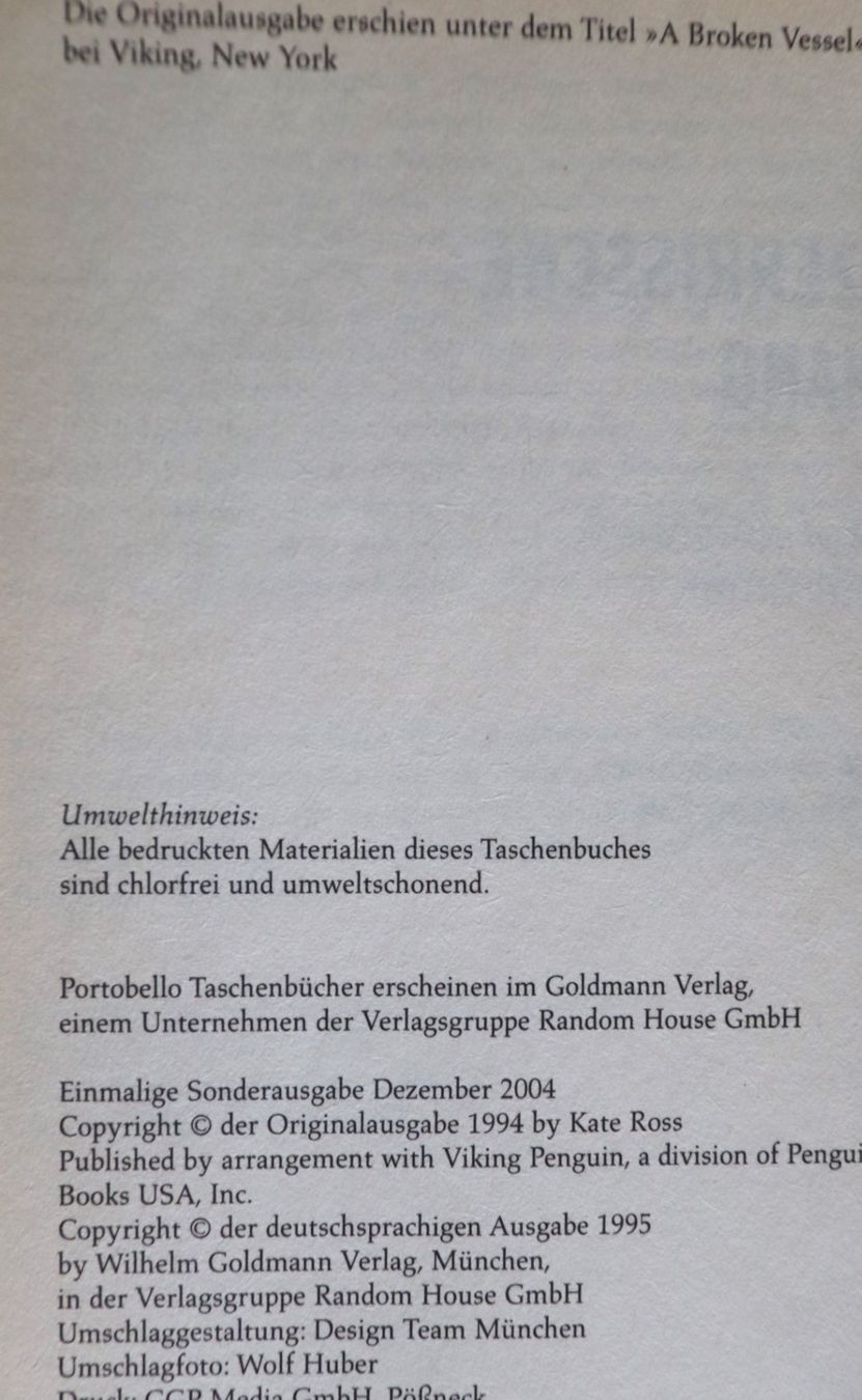 Libri: Der zerrissene Vorhang von Kate Ross – Usato da Glattfelden venduto da Vrenely 5
