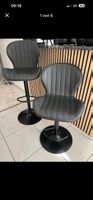 2x Leder Bar Stühle höhen Verstellbar