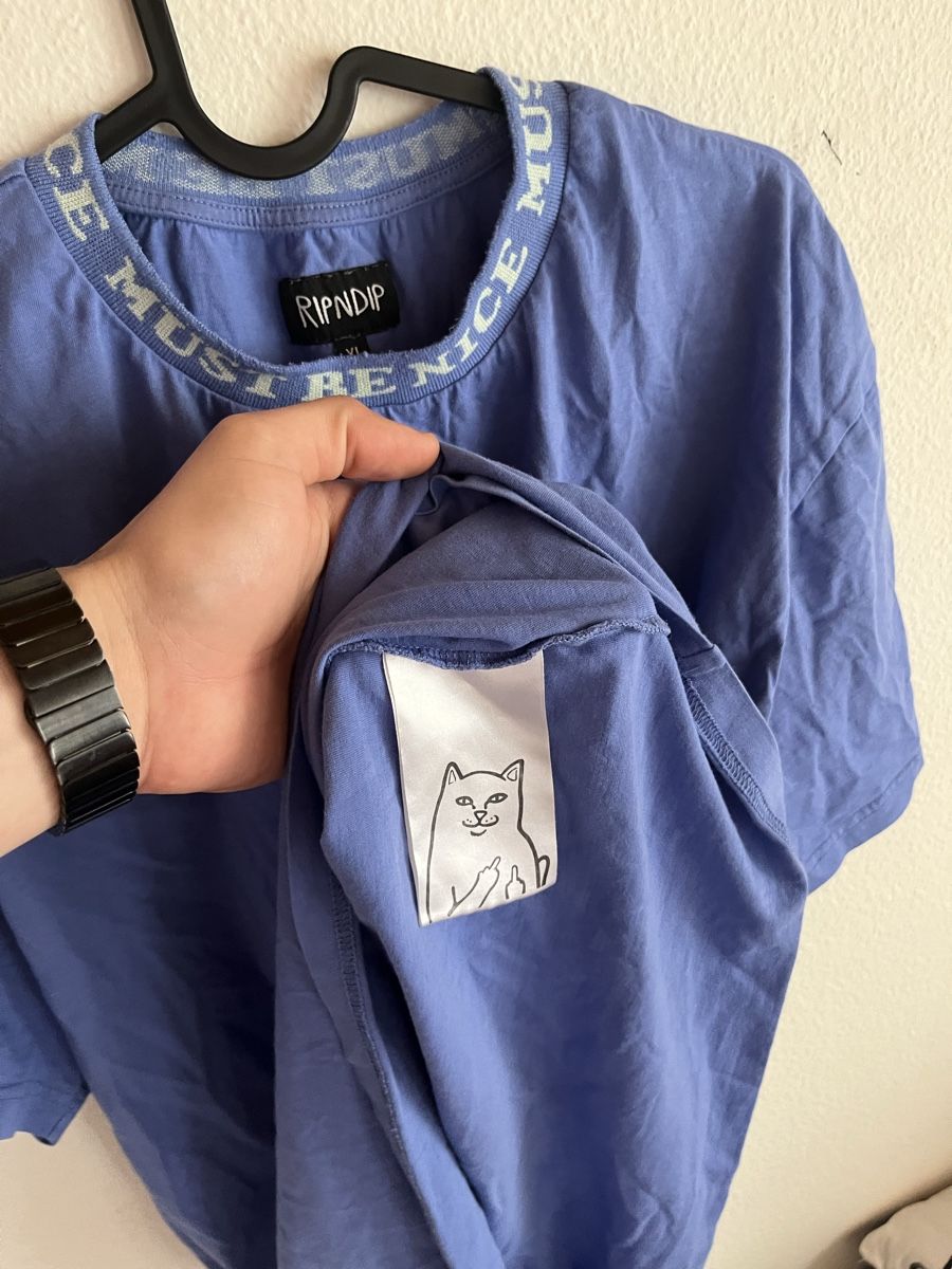 T-shirt: Ripndip "Must Be Nice" Periwinkle T-shirt - Summer Style – Usato da Frauenfeld venduto da vla_8nfr 2